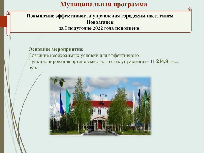 Отчет об исполнении бюджета городского поселения Новоаганск за 1 полугодие 2022 года